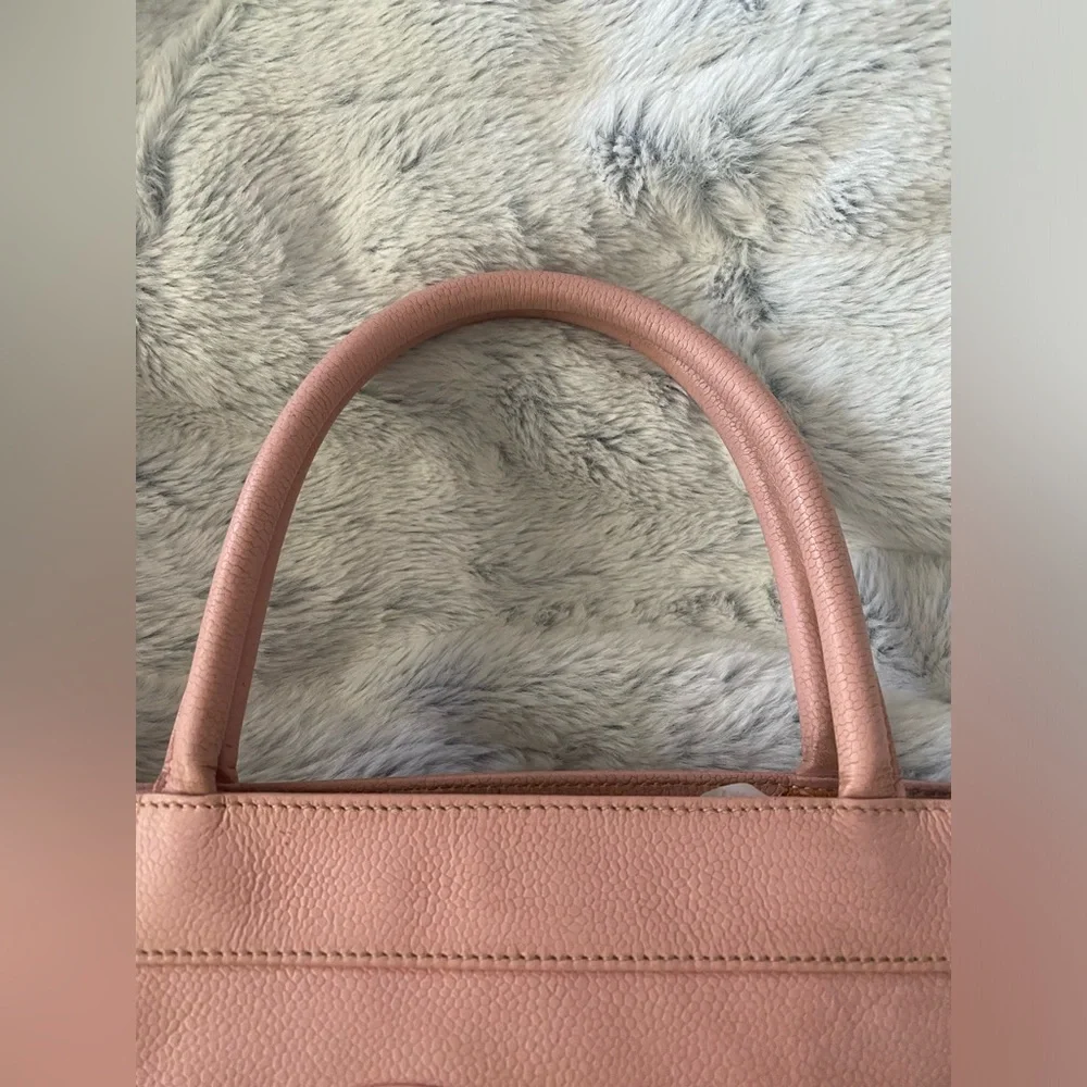Chanel Pink Classic Cavair CC Tote - Picture 8 of 15